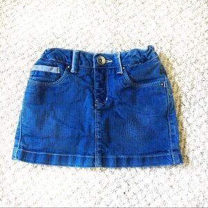 Zara Kids Jean Skirt Girls Size 5-6 Adjustable